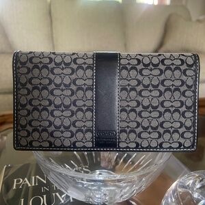 Vintage Coach checkbook cover